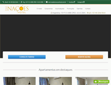 Tablet Screenshot of dasnacoeshotel.com.br